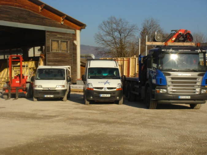 véhicule construction maison ossature bois sur annemasse